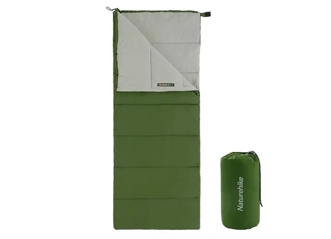 Спальный мешок Naturehike F150 NH22MSD05, левый, зеленый Фото 1