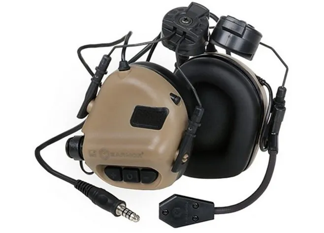 Тактичні навушники Earmor M32H MOD4 (CB) Coyote Brown Фото 1
