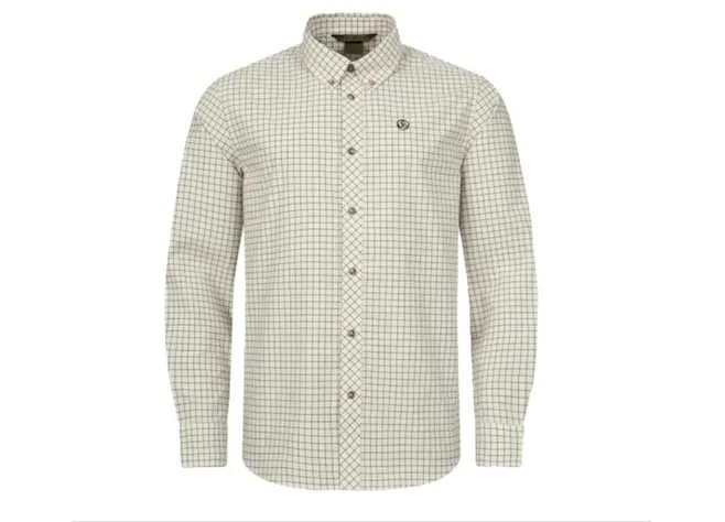 Сорочка Sauer Shirt Men 23 Creme/Dark Brown Checked Фото 1