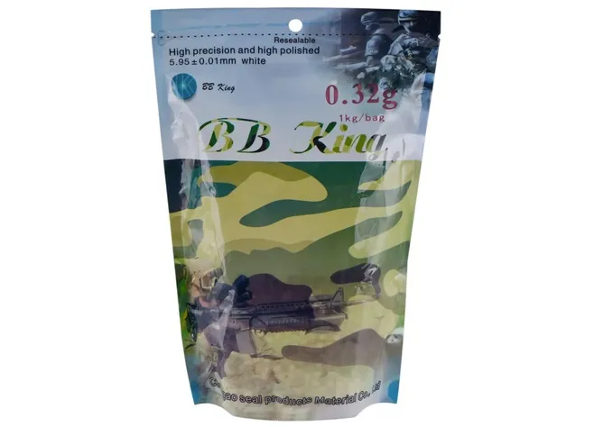 Страйкбольні кульки BB King Normal 6 мм 0,32 г 1кг/уп Фото 1