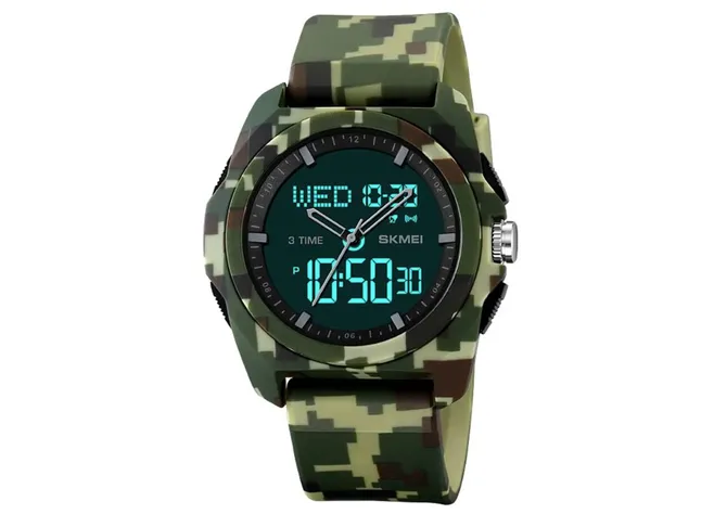Чоловічий годинник Skmei 2199 CMGN Camo Green Фото 1