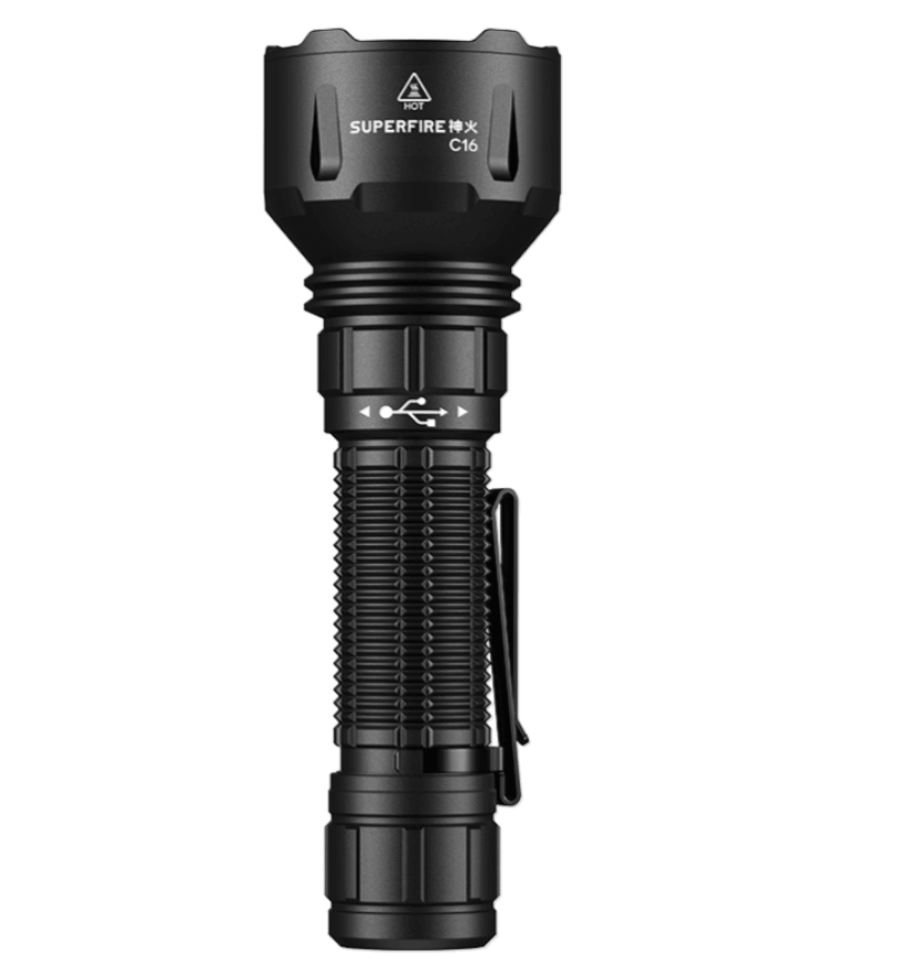 Ліхтар Superfire C16 Black Фото 1