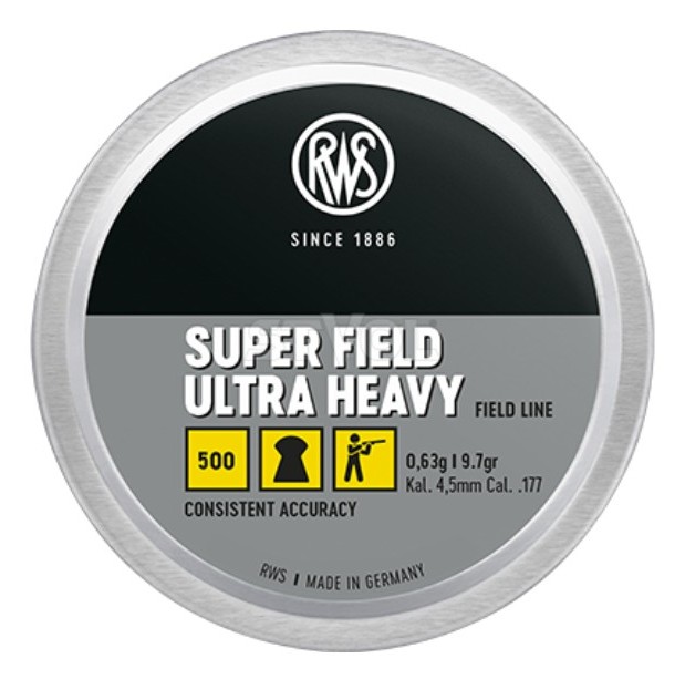 Кульки RWS SuperField UltraHeavy 0,63 гр.500 шт кал.4,5 мм Фото 1