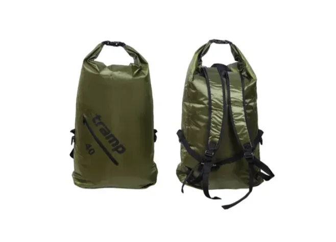 Герморюкзак TRAMP PVC Diamond Ripstop olive 40л Фото 1