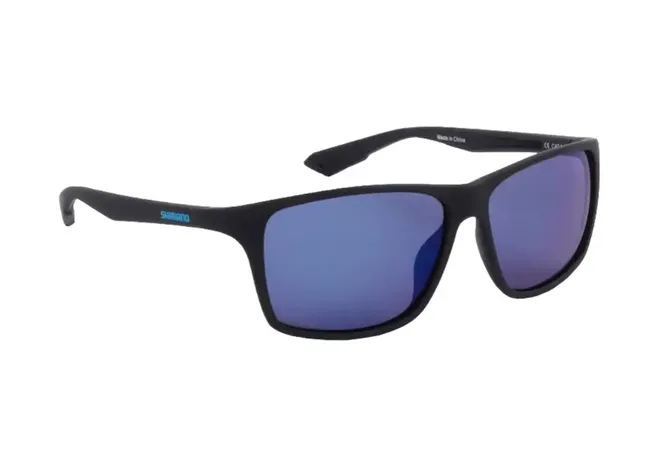 Очки Shimano Technium Matte Black + Blue Mirror Фото 1