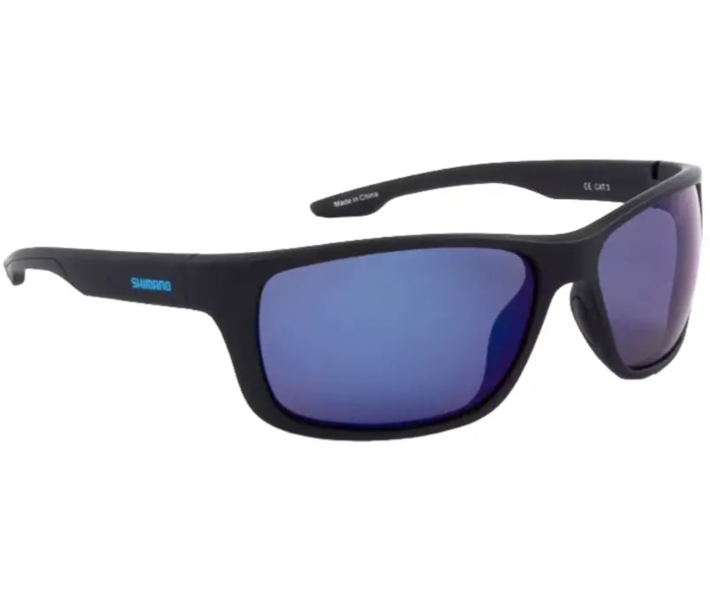 Очки Shimano Antares Matte Black + Blue Mirror Фото 1