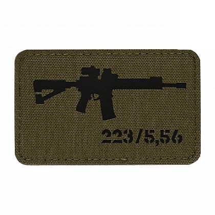 Нашивка M-Tac AR-15 .223/5,56 Laser Cut Ranger Green/Black  Фото 1