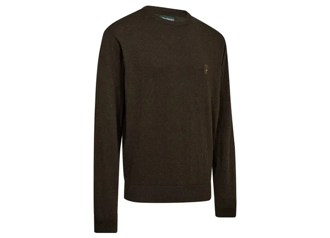 Кофта DeerHunter Harrington O-neck (595 Brown melange) Фото 1