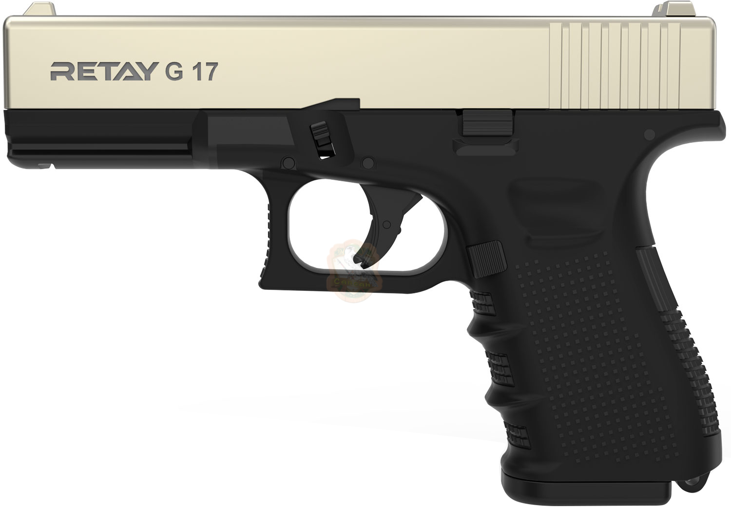 Пістолет стартовий Retay G17 кал. 9 мм. Колір - satin Фото 1