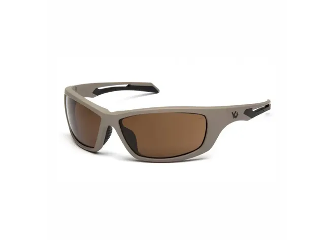 Окуляри Venture Gear Tactical Howitzer Tan (bronze) Anti-Fog, коричневі в пісочній оправі 3ХОВИ-50 Фото 1