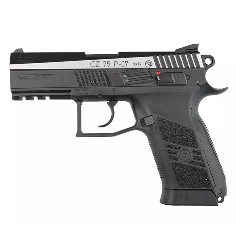 Пістолет пневматичний ASG CZ 75 P-07 Duty Nickel Blowback BB кал. 4.5 мм Фото 1