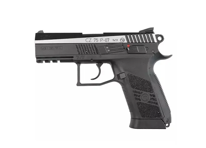 Пістолет пневматичний ASG CZ 75 P-07 Duty Nickel Blowback BB кал. 4.5 мм Фото 1