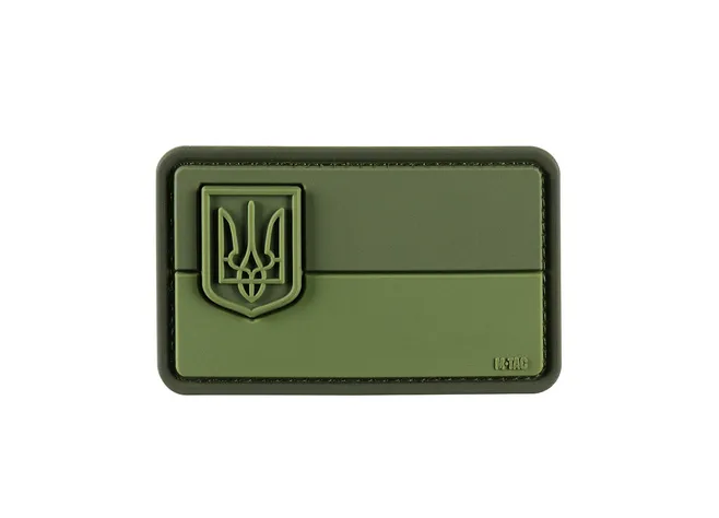 Нашивка M-Tac Прапор України з малим гербом PVC олива Фото 1