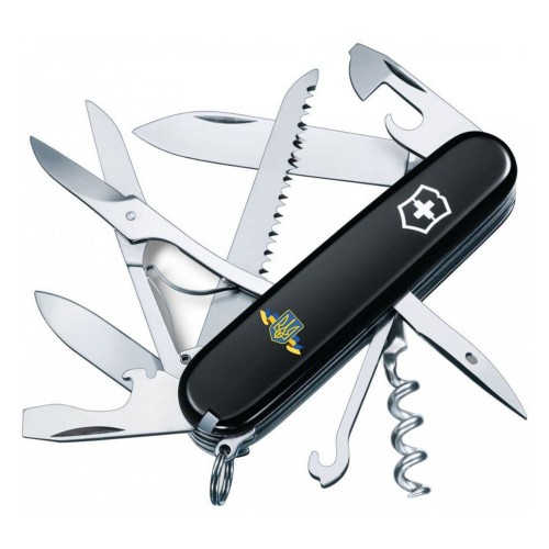 Ніж Victorinox Huntsman Ukraine Герб України зі стрічкою Фото 1