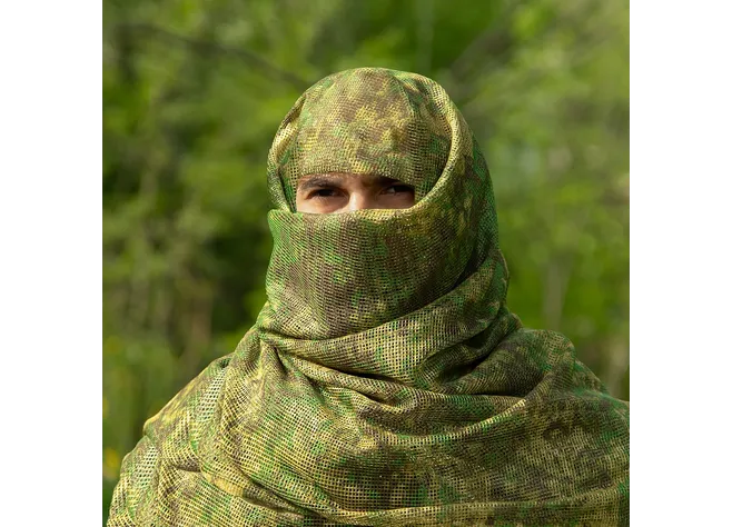 Маскувальний шарф-сітка Camotec SFVS Pencott Green Фото 1