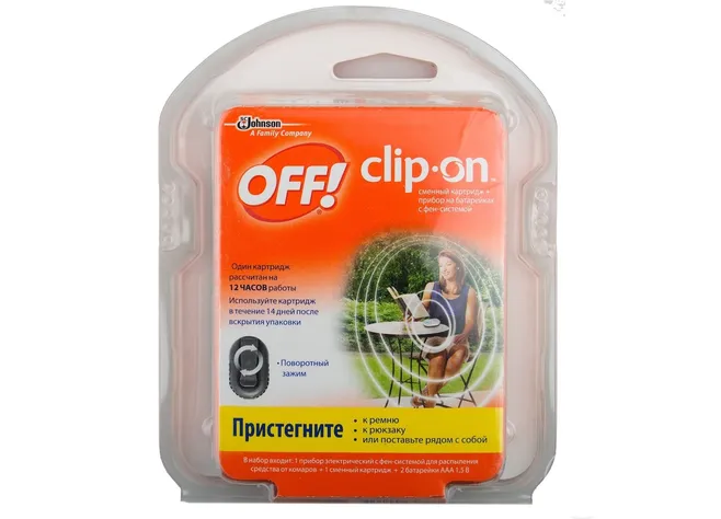 Засіб від комах OFF! Clip-On з фен-системою та змінним картриджем Фото 1