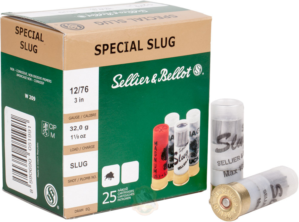 Патрон Sellier & Bellot SPECIAL SLUG MAGNUM кал. 20/76 пуля 21г Фото 1