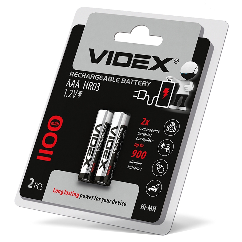 Акумулятор VIDEX HR03/AAA 1100MAH Фото 1