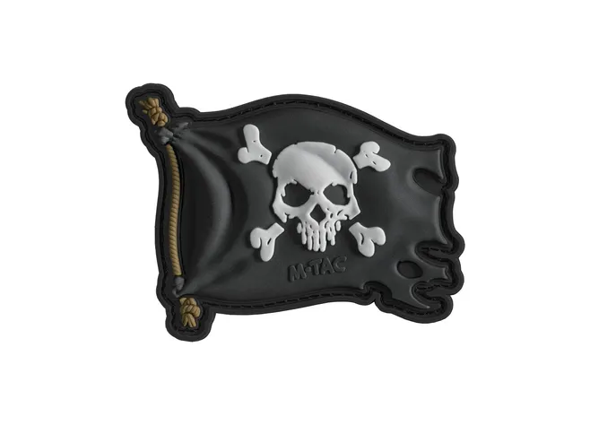 Нашивка M-Tac Веселий Роджер PVC Black Фото 1