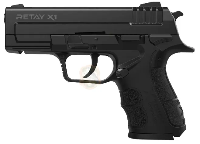 Пістолет стартовий Retay X1 кал. 9 мм. Колір - black Фото 1