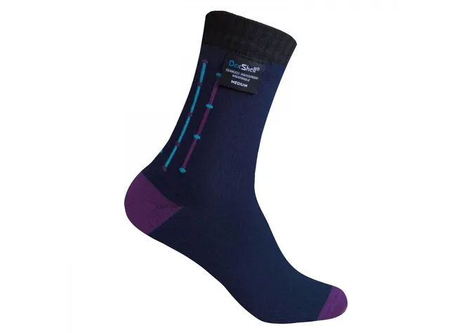 Носки водонепрон. Dexshell Ultra Flex Socks черно-фиолетовые Фото 1
