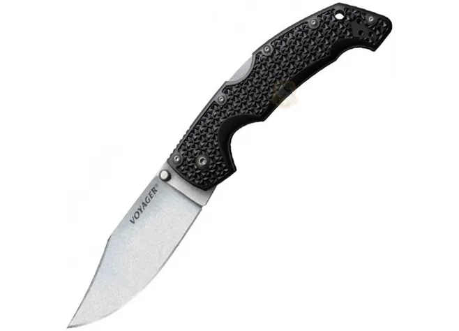Ніж Cold Steel Voyager Large Clip Point, чорний Фото 1