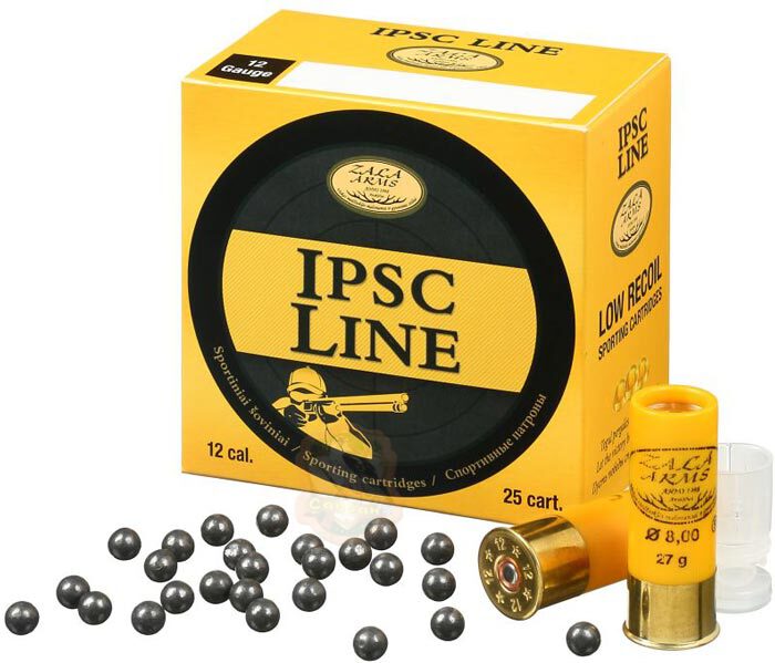 Набій Zala Arms IPSC кал. 12/67 з контейнером картеч 8 мм 27 г Фото 1