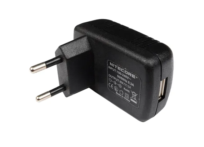 Адаптер 220V - USB для зарядки ліхтарів Nitecore (2A) Фото 1