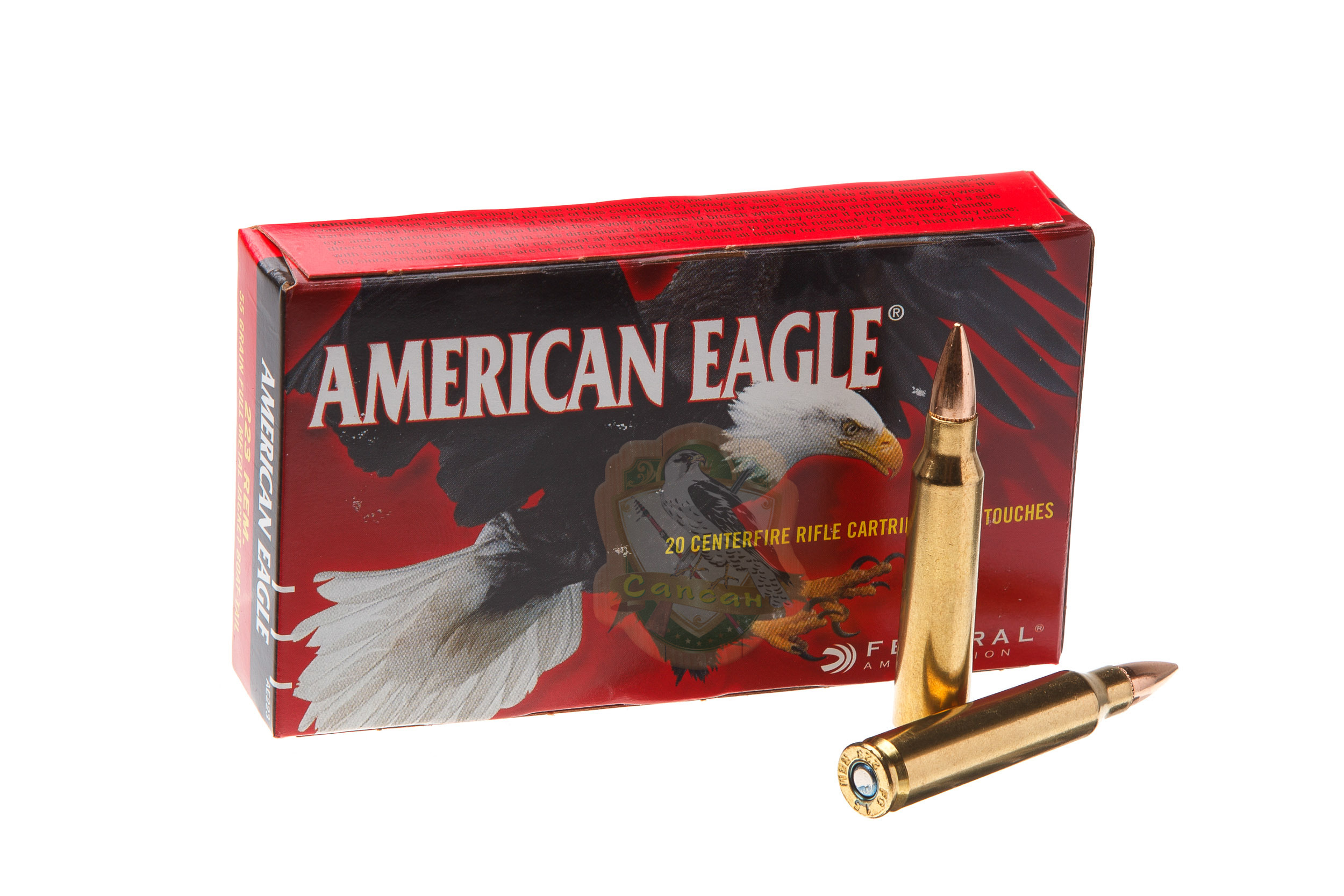 Набій Federal American-Eagle 223rem FMJ BT 3,56гр (55GR) Фото 1