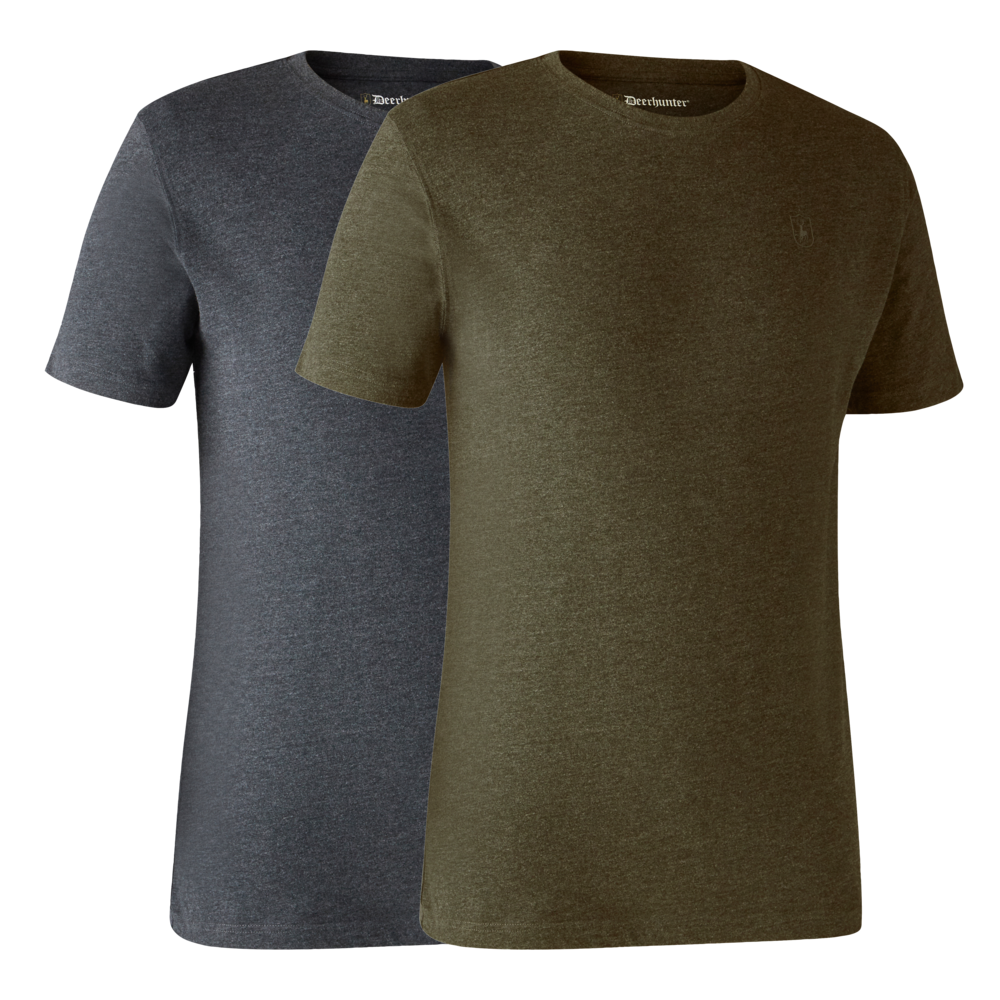 Футболка DeerHunter Basic 2-Pack (Adventure Green Melange) Фото 1