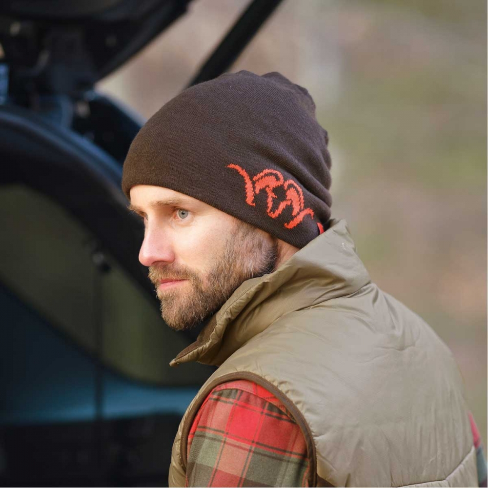 Шапка Blaser Active Outfits Wende Beanie коричневая Фото 2