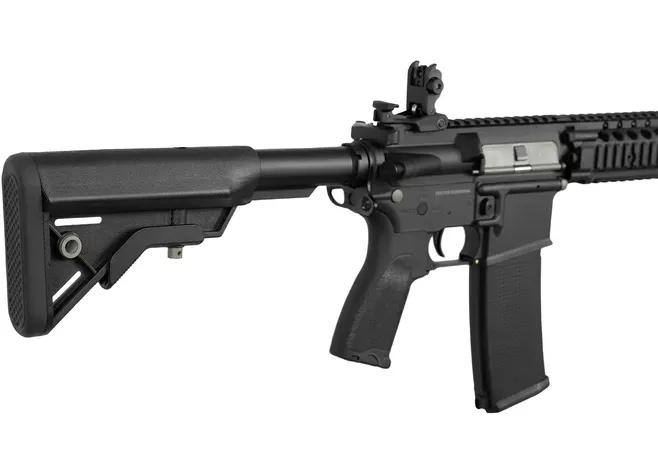 Страйкбольна гвинтівка Evolution Recon Superlite MK18 Mod 1 10.8" Carbontech AEG 6 мм Black Фото 4