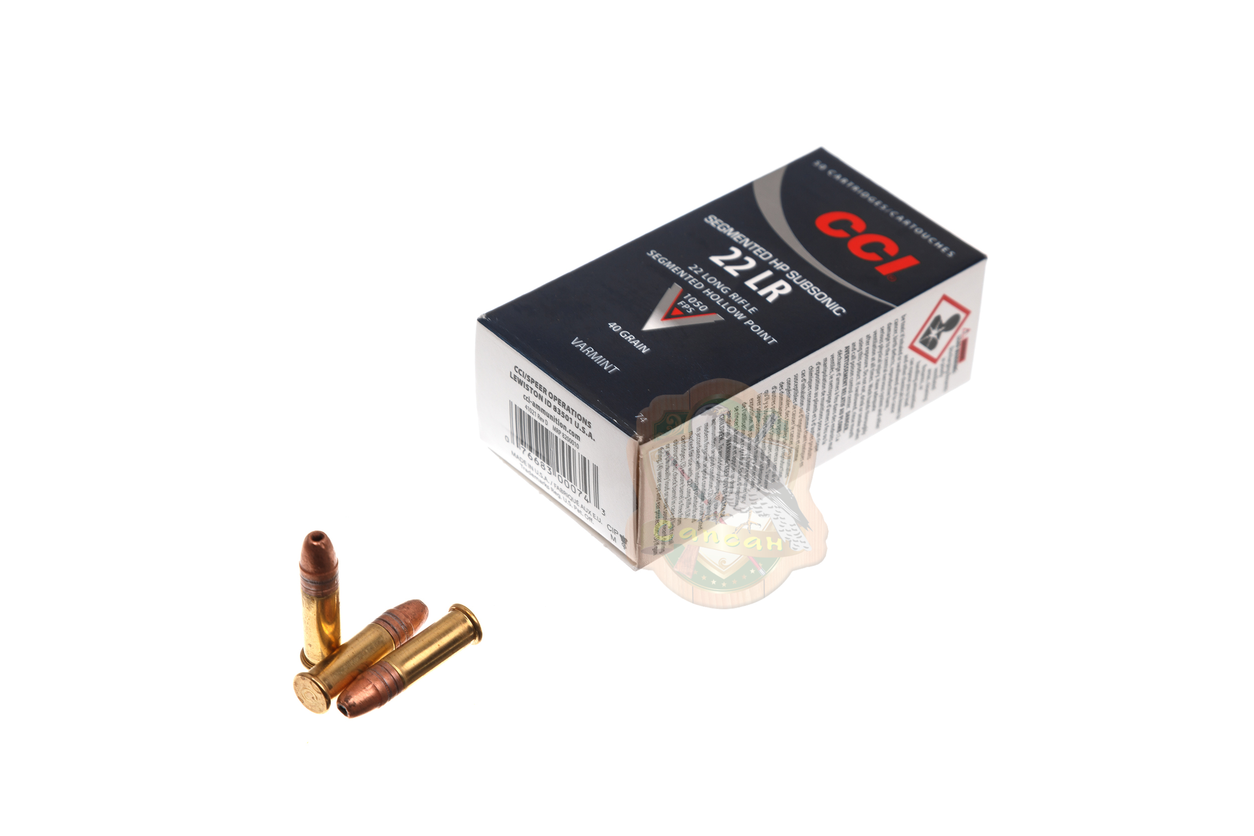 Набій нарізний CCI Subsonic Segmented кал.22LR 2,6гр (40GR) Фото 1
