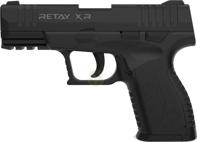 Пістолет стартовий Retay XR кал. 9 мм. Колір - black Фото 1