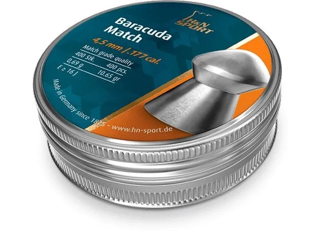 Пули пневматические H & N Baracuda Smooth. Кал. 4.5 мм. Вес - 0.69 г. 400 шт/уп Фото 1
