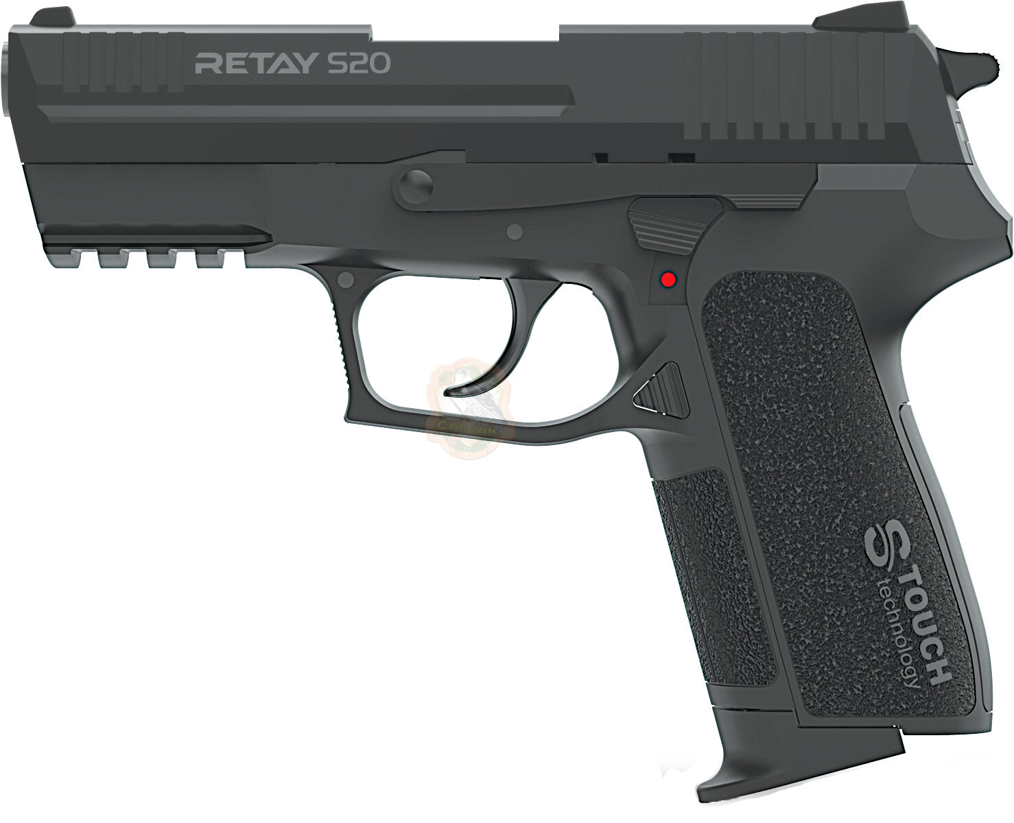 Пистолет стартовый Retay S20 кал. 9 мм. Цвет - black Фото 1
