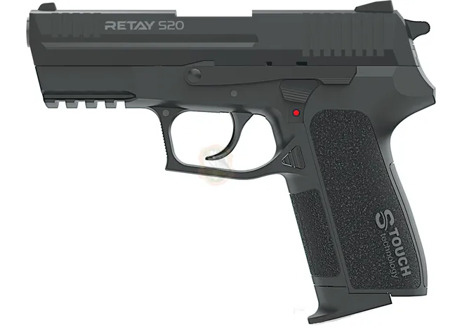 Пістолет стартовий Retay S20 кал. 9 мм. Колір - black Фото 1