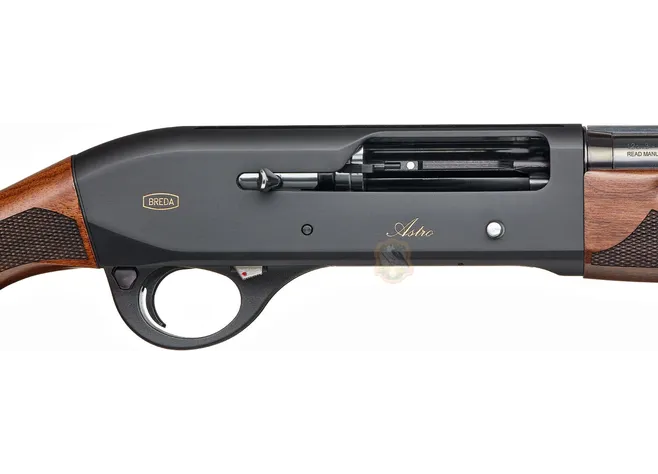 Ружье Breda Astro Black кал. 12/76. Ствол - 71 см. Никелированный затвор, горіх Фото 3