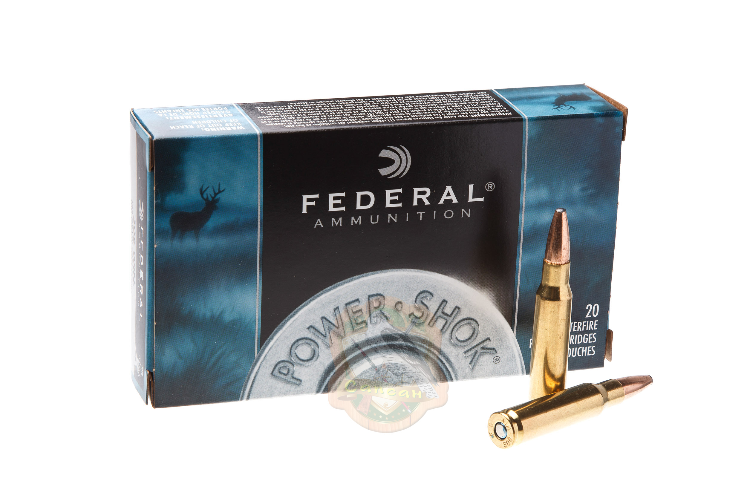 Набій Federal Power-Shok 308win SP 9,7гр (150GR) Фото 1