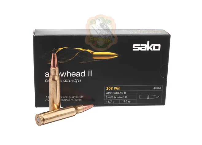 Набій Sako Arrowhead II кал.308Win Swift Scirocco 11,7гр Фото 1