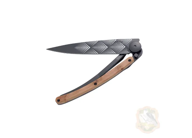 Ніж DEEJO TATTOO BLACK 37G, ART DECO Фото 1