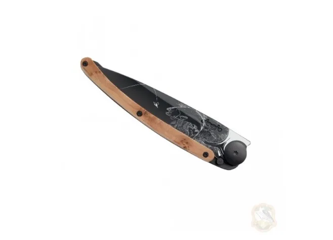 Ніж DEEJO TATTOO BLACK 37G, TROUT Фото 2