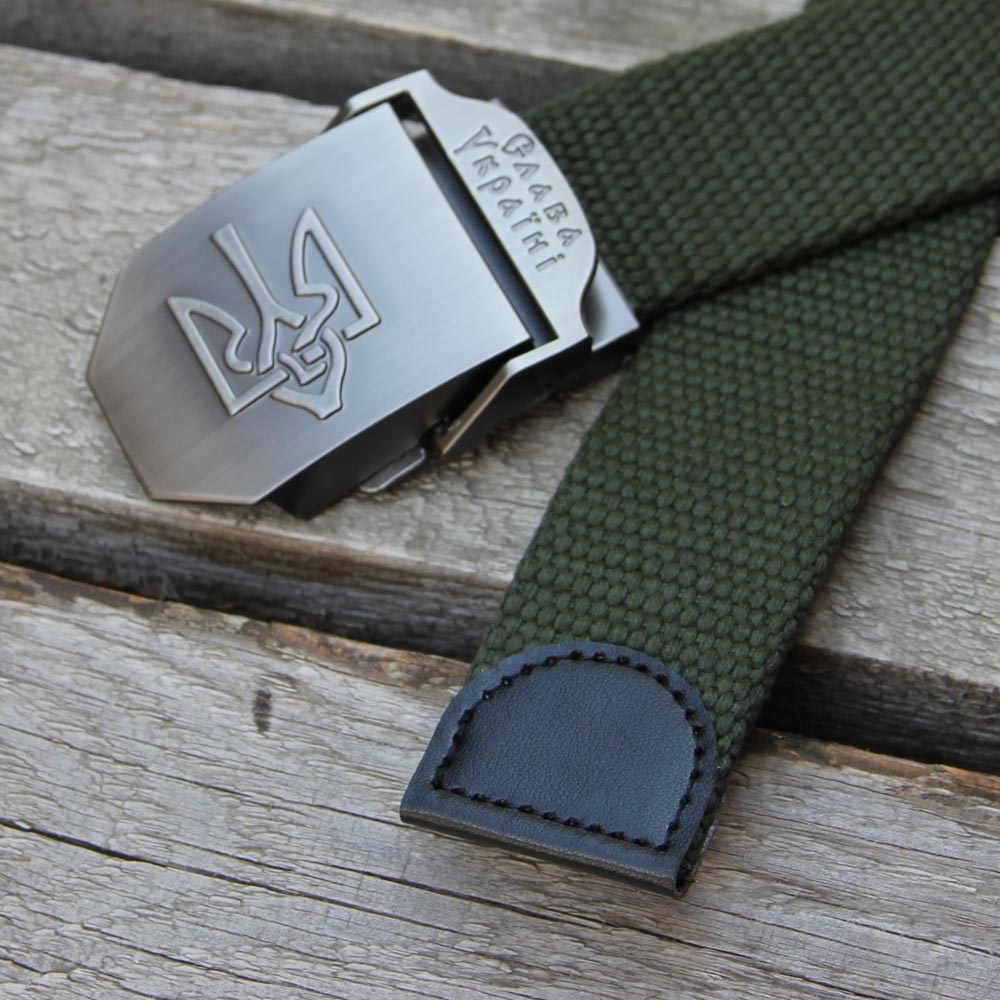 Ремінь Camotec тактичний Тризуб Olive Фото 2