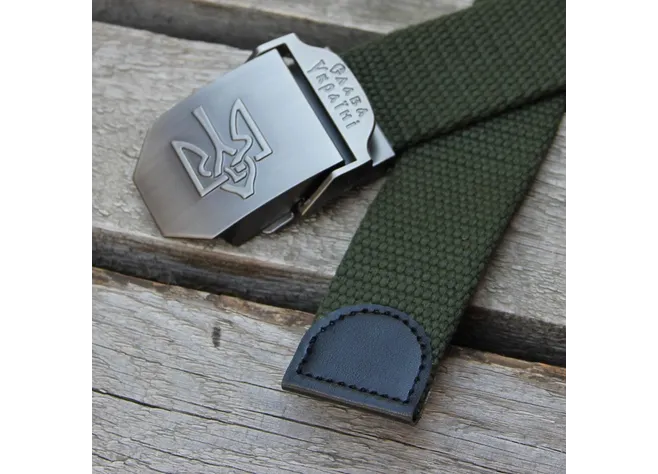 Ремінь Camotec тактичний Тризуб Olive Фото 2