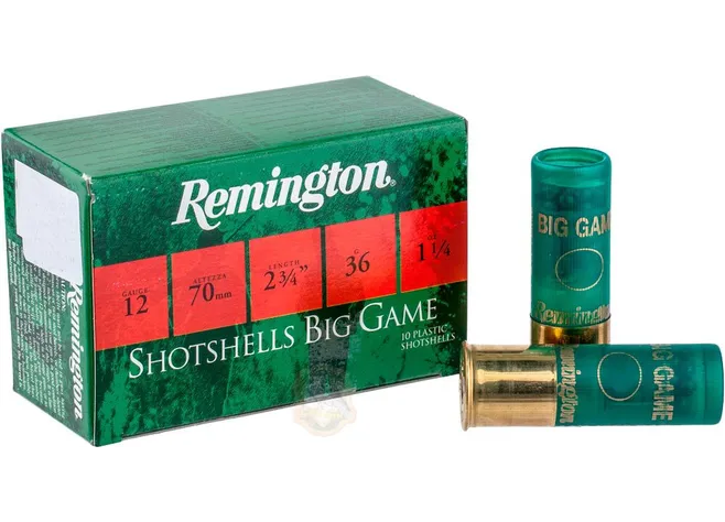 Набій Remington Big Game кал. 12/70 картеч 7/0 36 г Фото 1
