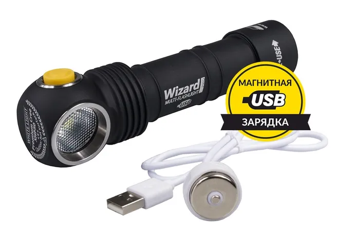 Ліхтар Armytek Wizard Magnet Usb + 18650 3200 Mah Фото 2
