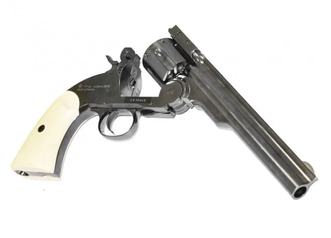 Револьвер пневматичний ASG Schofield BB 6" Корпус - метал Фото 2