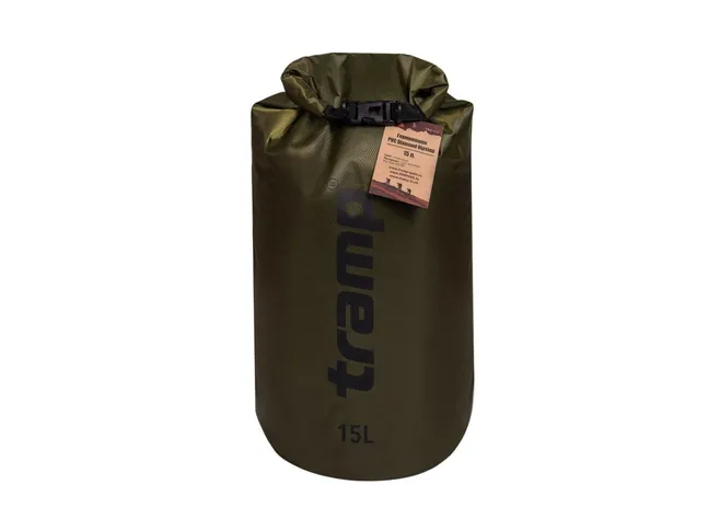 Гермомішок Tramp PVC Diamond Rip-Stop оливковий 5л Фото 1
