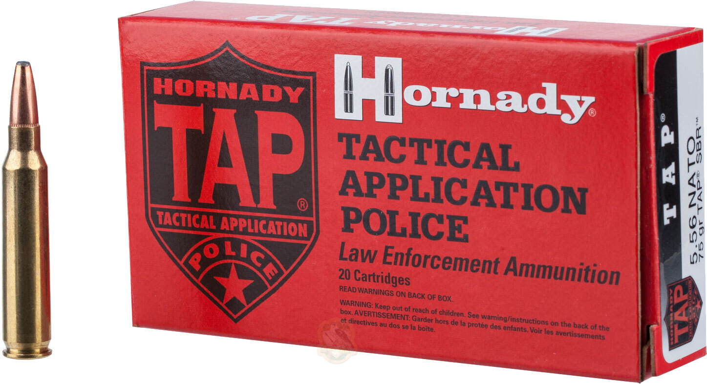 Набій Hornady Law Enforcement кал .223 Rem куля SP TAP маса 75 гр (4.9 г) Фото 1