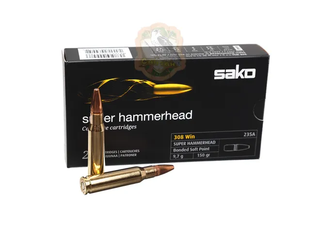 Набій Sako Super Hammerhead SP кал.308Win 9,7гр Фото 1